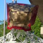 An Iron Man mask showed up at MIT Monday.